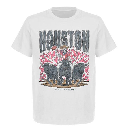 Vintage Houston Football Graphic T-Shirt  Gildan 5000 Heavy Cotton  Unisex Fit  Perfect for American Football Fans
