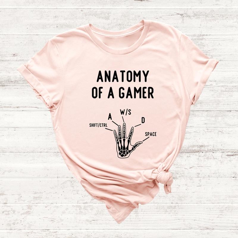 Anatomy Of A Gamer Shirt, Computer Gamer Shirt, Computer Gamer Gift, Video Game Shirt, Gift For Boyfriend, Funny Gamer Shirt, Gift For Boys, Unisex Co