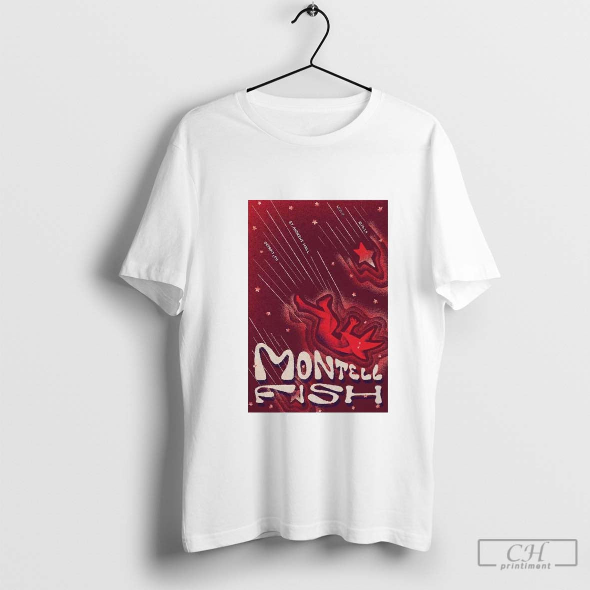 Poster Montell Fish Tour In Detroit MI On Oct 19-2024 t-shirt