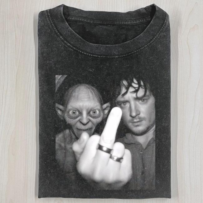 THE LORD OF THE RINGS Middle Finger TEE, THE LORD OF THE RINGS Funny Shirt, Movie Shirt, Halloween Shirt, Unisex T-Shirt, Gift For Men Women