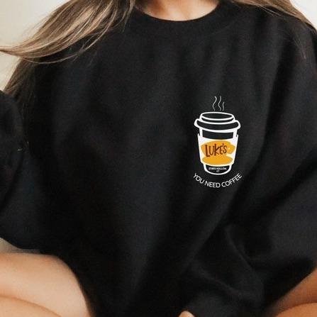Lukes Diner Sweatshirt  T Shirt, Gilmore Girls Shirt, Stars Hollow shirt, Gilmore Girls Gift, Gilmore Girl Gifts, Gilmore Girls Merch, Lorelai, Gilmor