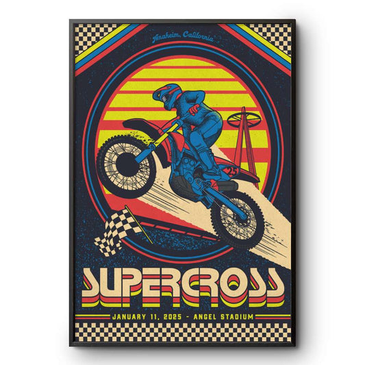 Jan 11, 2025 Supercross Live Anaheim, CA Angel Stadium Poster