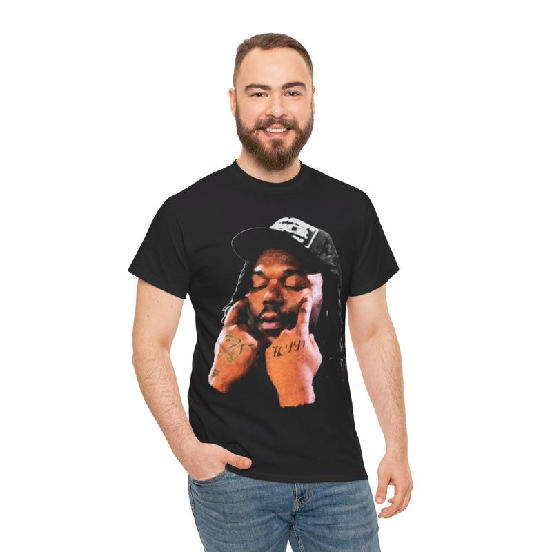 Lucki Inspired Hard Y2k 90s Hip-Hop Vibes Heavy Cotton Graphic T-Shirt Tshirt Shirt HipHop Rap Tee Casual Menswear Retro Top Vintage