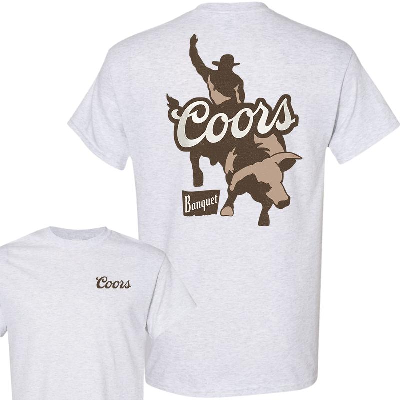 Coors Banquet Rodeo Bull Rider Front and Back T-shirt, Unisex T-shirt, For Men, For Women