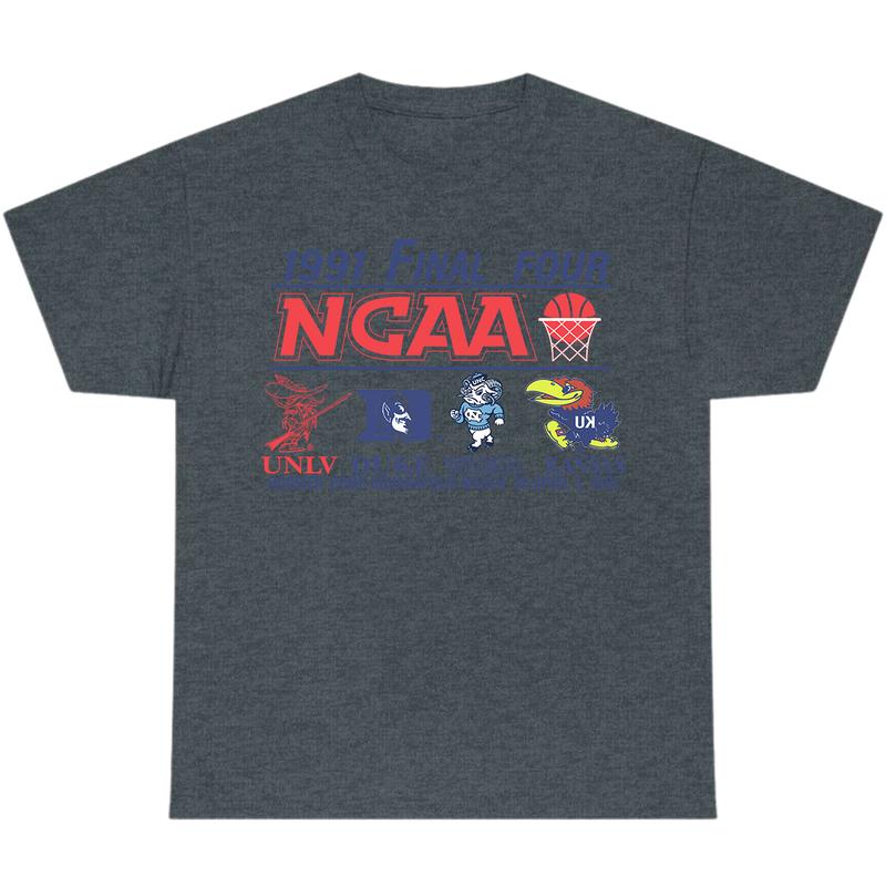Duke Univ Unc Kansas 1991 Final Four NCAA T-Shirt, Full Color T-Shirt, Unisex T-Shirt, For Men, For Women billabongshirts