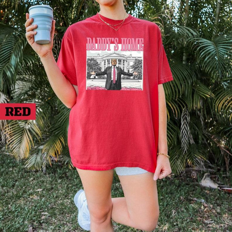 Daddy's Home Shirt, Preppy Trump Tee, Make America Great Again Shirt, Voting Felon Shirt, Trump Second Term, Funny Trump 2024