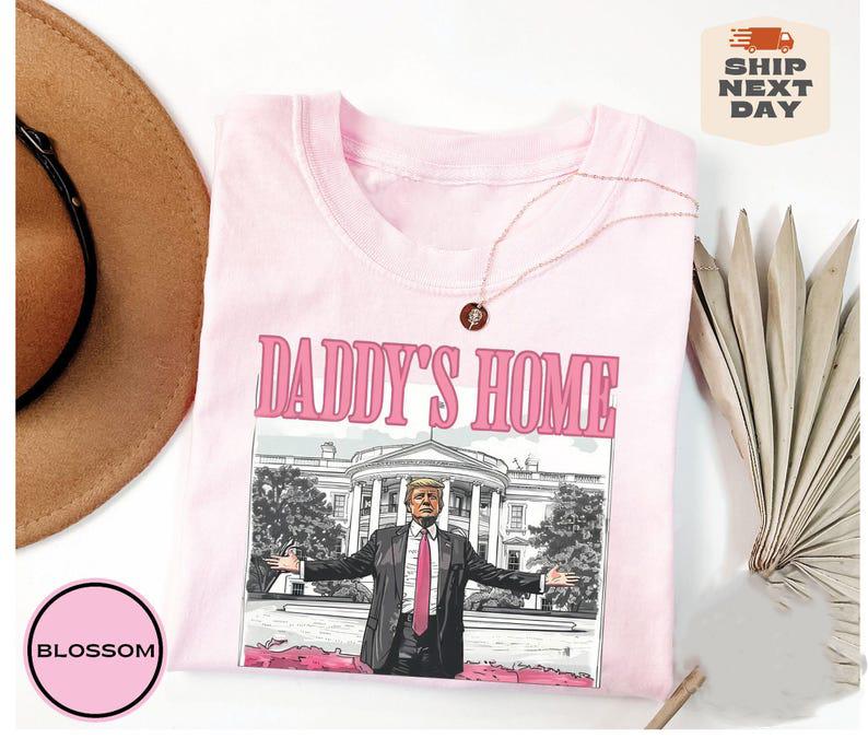 Daddy's Home, White House Trump 2024 Sweatshirt, Gift for Republican, President Trump Crewneck, Funny Trump Shirt, MAGA Tees, For Men, For Women, Tren