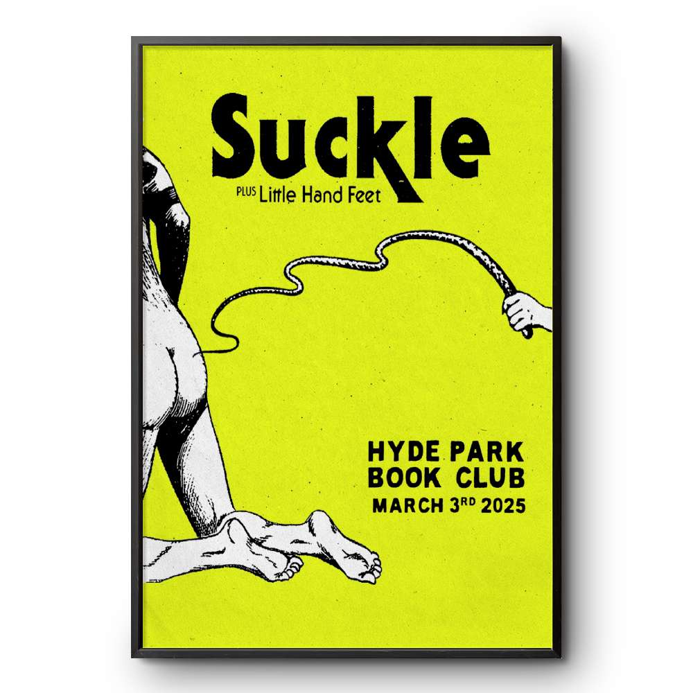 Hyde Park Book Club Leeds Suckle March 3 2025 Poster