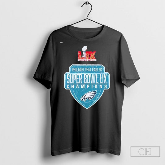 Team Philadelphia Eagles Super Bowl Lix Champions Logo 2025 T Shirt