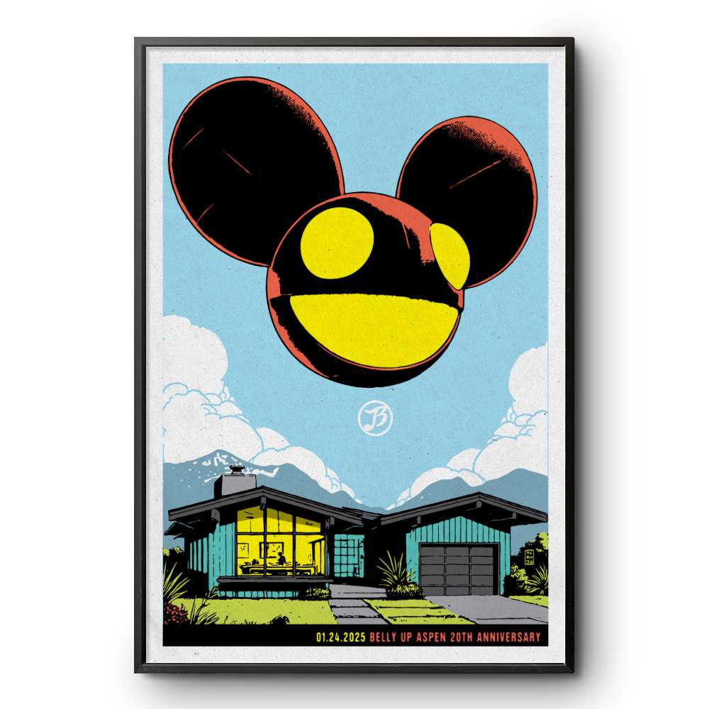Deadmau5 01.24.2025 Belly Up Aspen 20th Anniversary Poster