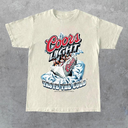 Graphic Coors Light Cotton T-Shirt, Coors Beer Unisex Shirt, Funny Beer America, For Men, For Women, Gift for Him, Gift for Her, Gift for Friend