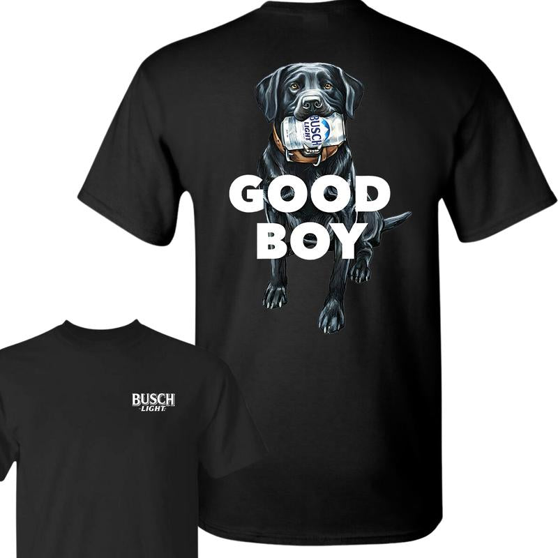 Busch Light Good Boy T-Shirt, Beer Lover Graphic T-Shirt, Full Color T-Shirt, For Men, For Women