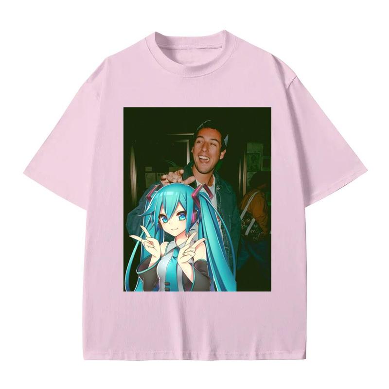 Hatsune Miku Anime tee, Grown Ups Sandler tshirt, Sandler Happy Gilmore Tee Cotton Menswear