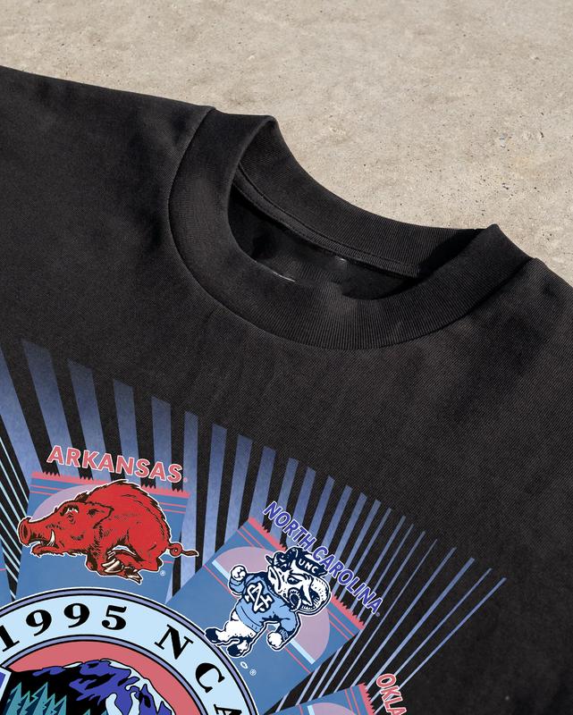 UANO Seattle 1995 NCAA Final Four T-Shirt Cotton Short-sleeve Retro Streetwear Tshirt Menswear Top Graphic Casual