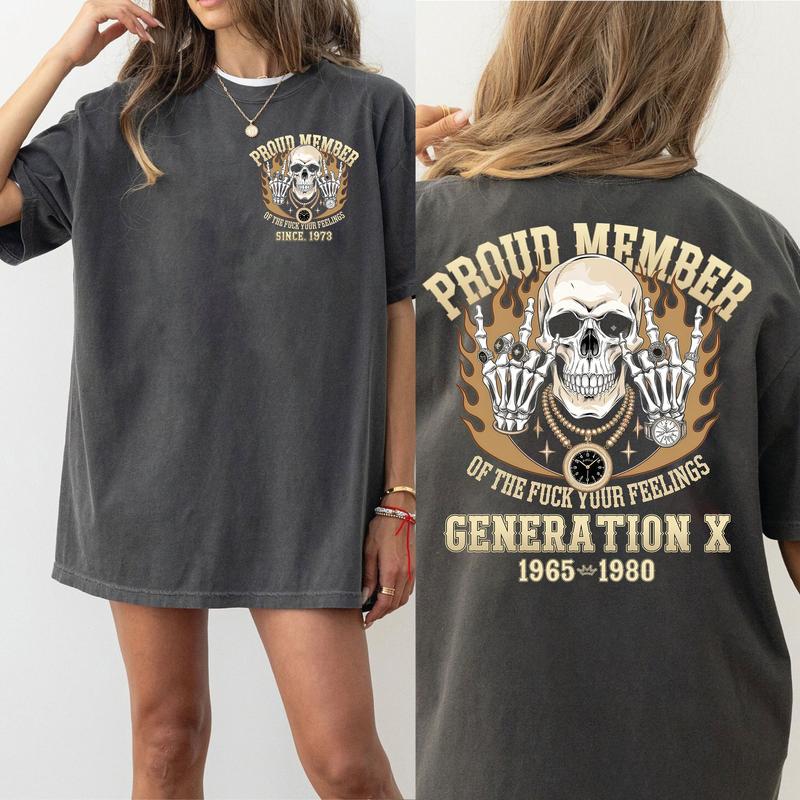 Customize Proud Gen X Shirt Raised On Hose Water And Neglect T-Shirt, Vintage Inspired Shirt, Funny Saying Shirt, Sarcasm Quotes Shirt, Humorous Shirt