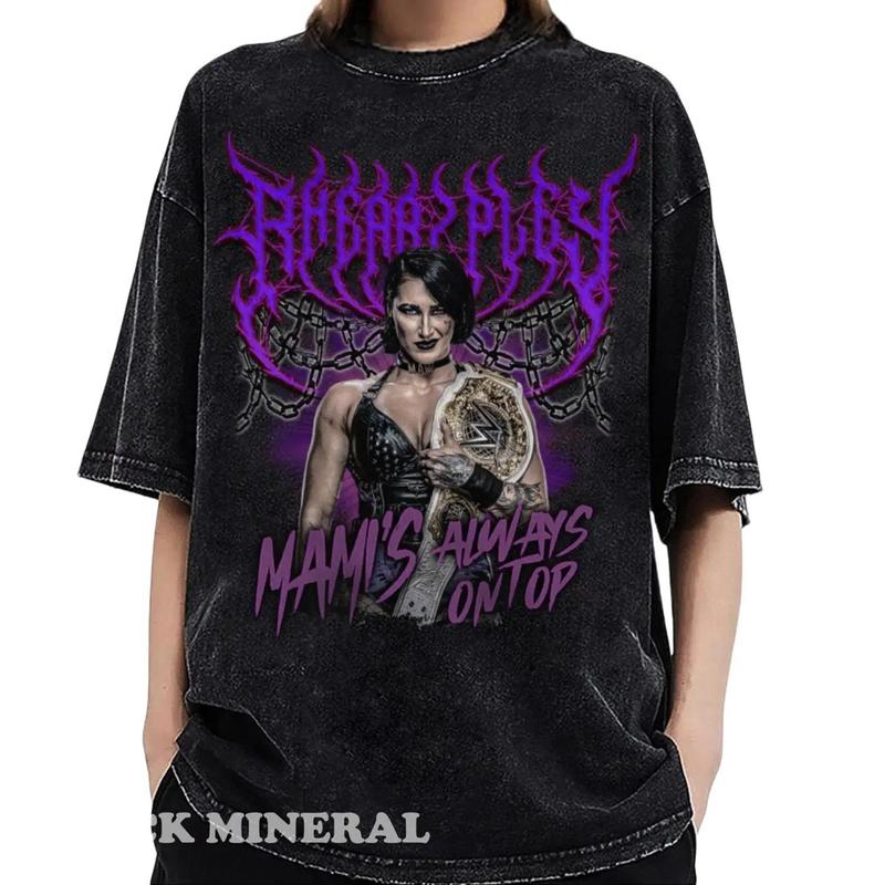 Rhea Ripley Vintage Wrestling Shirt Fan Tees, Retro 90s Gift Unisex T Shirt, Unisex Cotton Tee