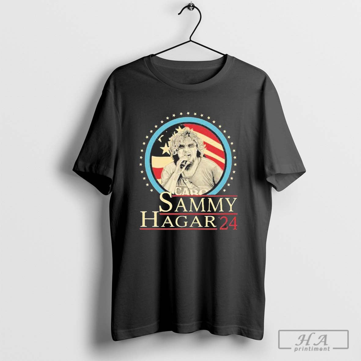 Sammy Hagar '24 Fans Gift Graphics American Flag Shirt