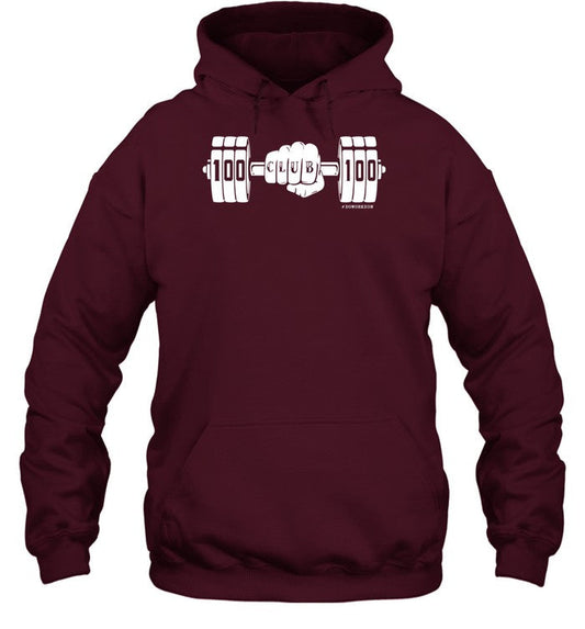 100 Club 100 Gym Doworkson Hooded Sweatshirt