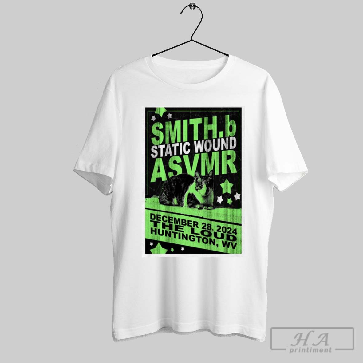 Poster Smith B Static Wound Asvmr December 28 2024 Huntington Wv Tour T Shirt