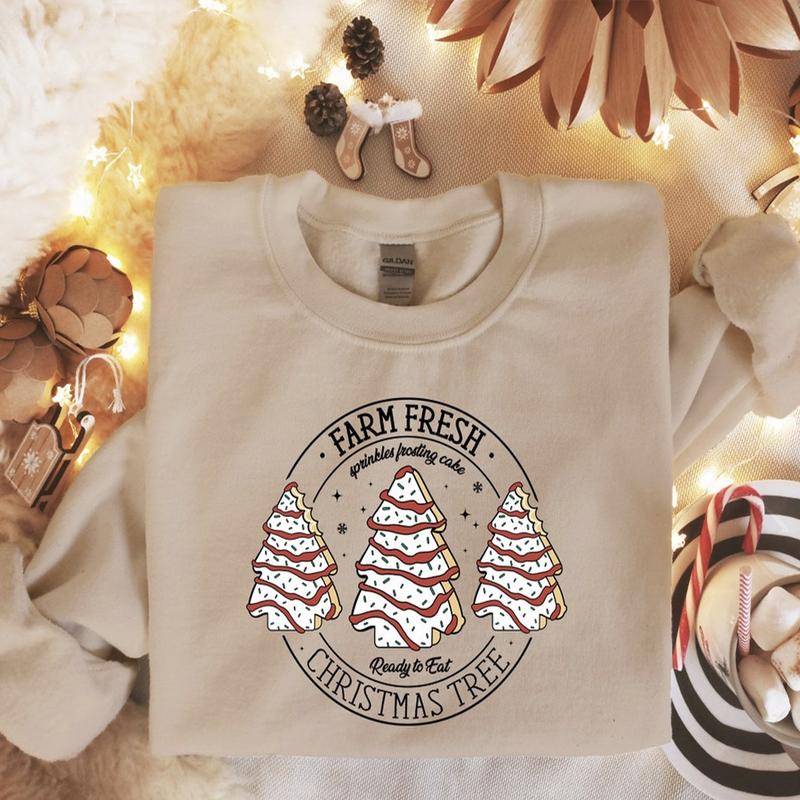 Farm Fresh Christmas Tree Cakes Shirt,Christmas Cake Sweatshirt,Christmas Tree Farm Shirt,Funny Christmas Sweatshirt,Holiday Sweatshirt