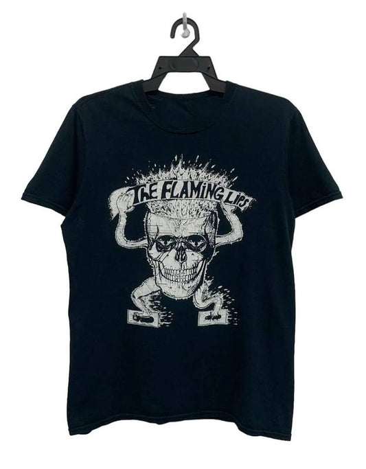 Vintage The Flaming Lips Band Gift For Fans Black Cotton T-shirt