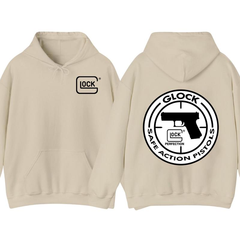 GLOCK Hoodie - Glock safe action... Sweaters - Double side Hoodie - Menswear - Womenswear -Men's Tops Hoodie  - Unisex SweatShirt - Glock Shirt
