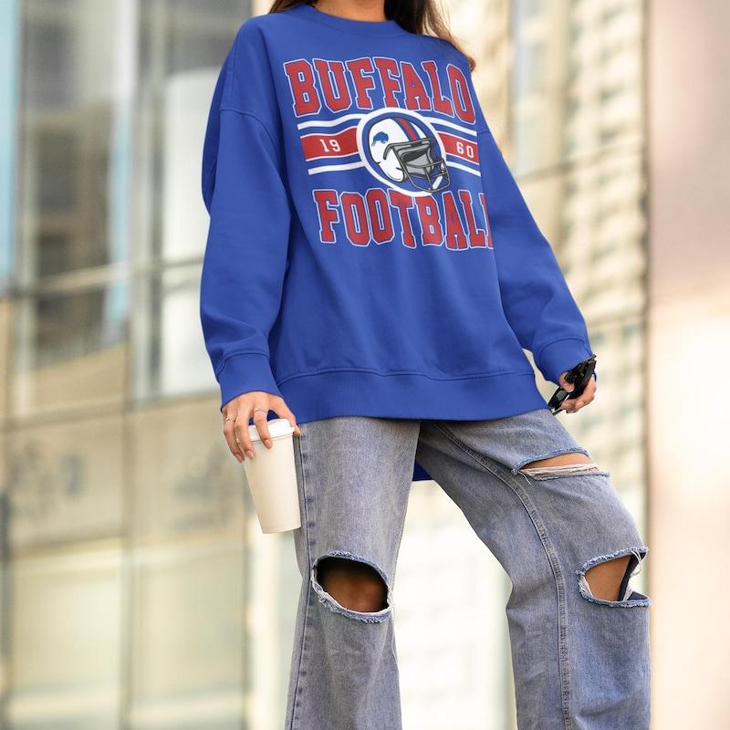 Vintage Buffalo Football Crewneck, Buffalo Bill Sweatshirt, Bill Sweatshirt, Bills Football, Buffalo New York, Buffalo Fan Gift Womenswear Hoodie