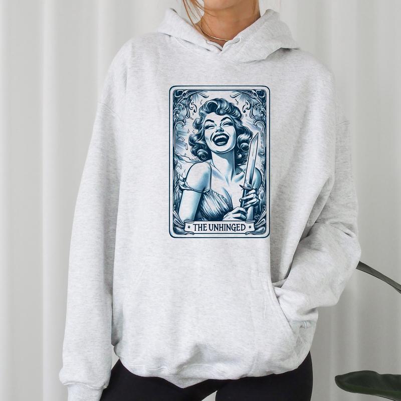 Unhinged - Unisex Crewneck Sweatshirt - DTF Print, Funny Tee, Funny Apparel, Gift Idea, Relaxed Fit, Casual Apparel