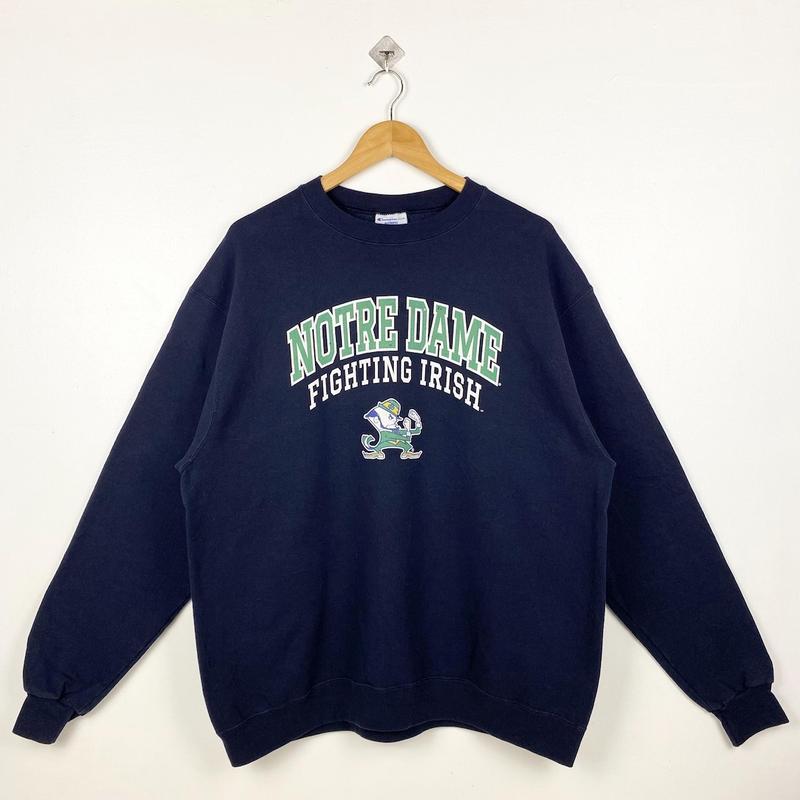 Vintage NCAA University of Notre Dame Sweatshirt, â€˜Fighting Irishâ€™ Crewneck Sweatshirt, Gift For Sport Fans