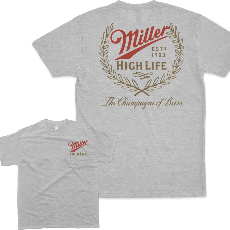 Miller High Life Champagne of Beers T-Shirt, Full Colors, Fashion For All, Unisex T-Shirt, For Men, For Women
