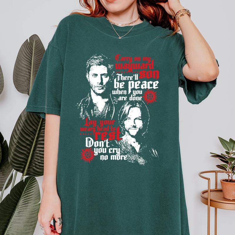 Supernatural Shirt, Supernatural Dean Sam T Shirt, Gift For Woman and Man Unisex T-Shirt Sweatshirt Hoodie