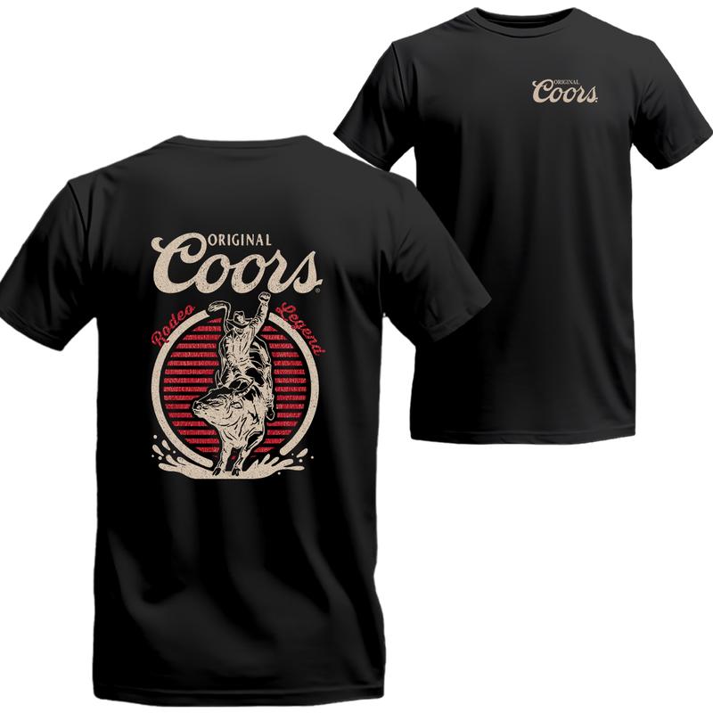 Original Coors Rodeo Legend Double Sides Beer Logo T-shirt, Gifts for Him, Unisex T-shirt For Men, For Women, The Best Choice