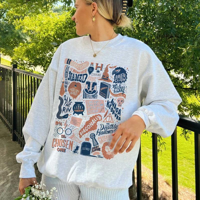 Harry Potter Quotes Sweatshirt,Wizard School Tee, Avada Kedavra Vacation Shirt, Witch Shirt, Wizard Robe Shirt, Graphic Tee Clothing Cotton