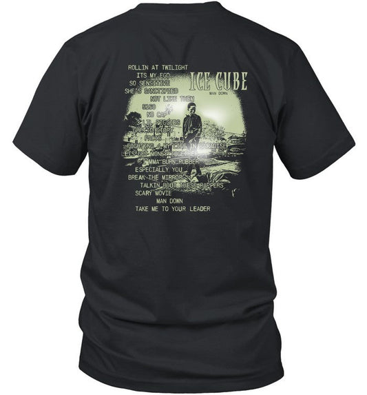ICE Cube Man Down Black Hot T-Shirt