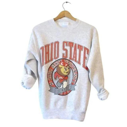 Vintage 90s Ohio State Buckeyes Sweatshirt, Ohio State Shirt, Ohio State Buckeyes Unisex t-shirt, sweatshirt, hoodie Cotton Menswear