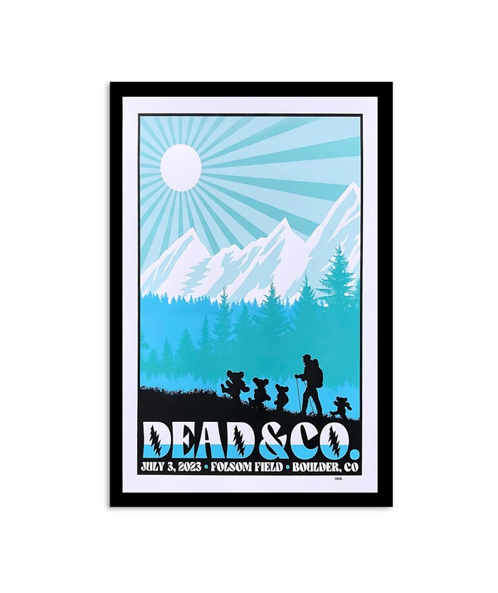 Dead And Company July 3 Folsom Field Boulder Colorado Final Tour 2023 Poster