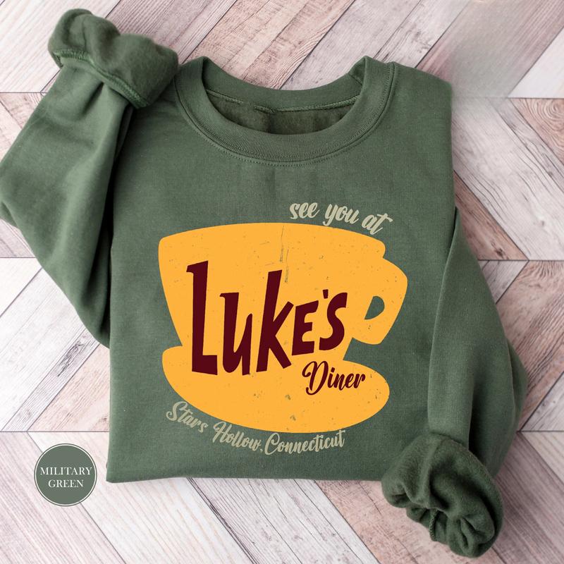 Luke's Diner Sweatshirt, Stars Hollow Tee, Cozy Fall Festival Sweatshirt, Perfect for Autumn Vibes, Gift for Best Friend, Gift for Him & Her - Trendin