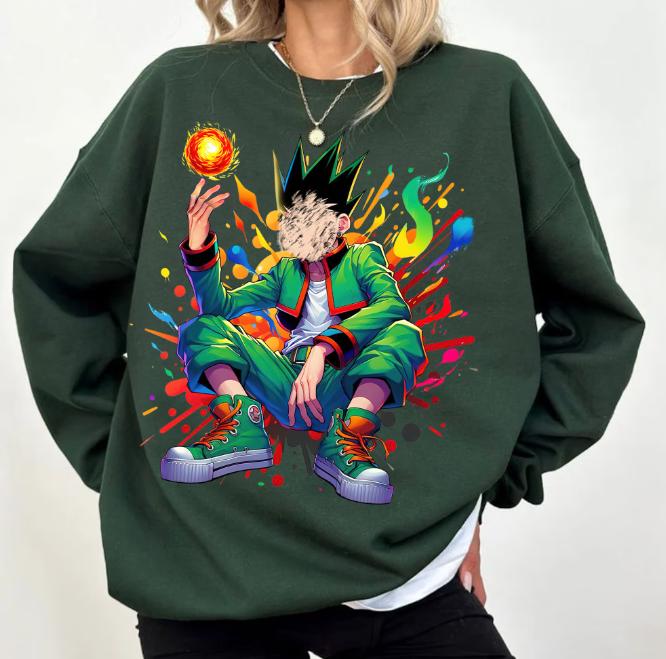 Gon Hunter Sweatshirt, HXH Sweatshirt Hoodie Shirt, animee shirt