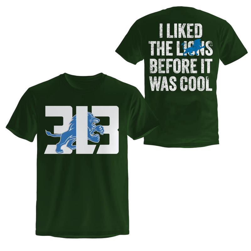 Grit I Liked The Lion Before It Was Cool TShirt, Detroi Football Fan, Lion Unisex  Cotton Tee, Go Lion Shirt