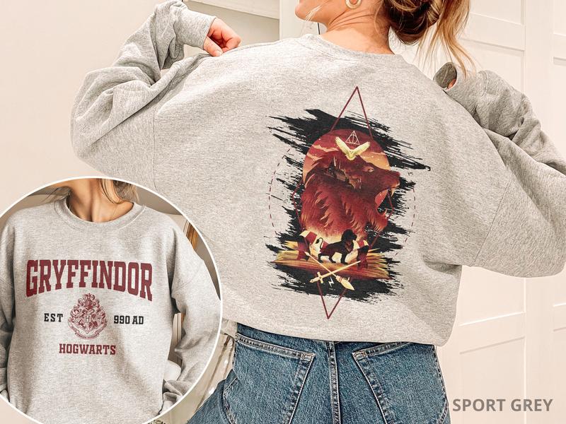 Vintage Hogwarts House Shirt, Gryffindor Hogwarts Shirt, Hogwarts House Sweatshirt, HP Wizard Shirt, Harry Potter Shirt