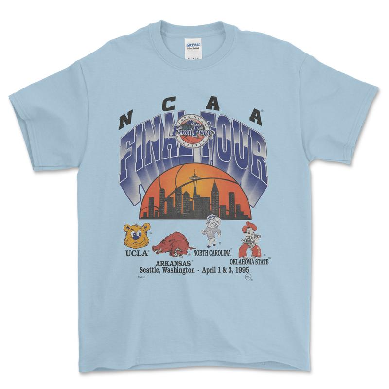 1995 NCAA Final Four T-Shirt, graphic vintage sports tees for men