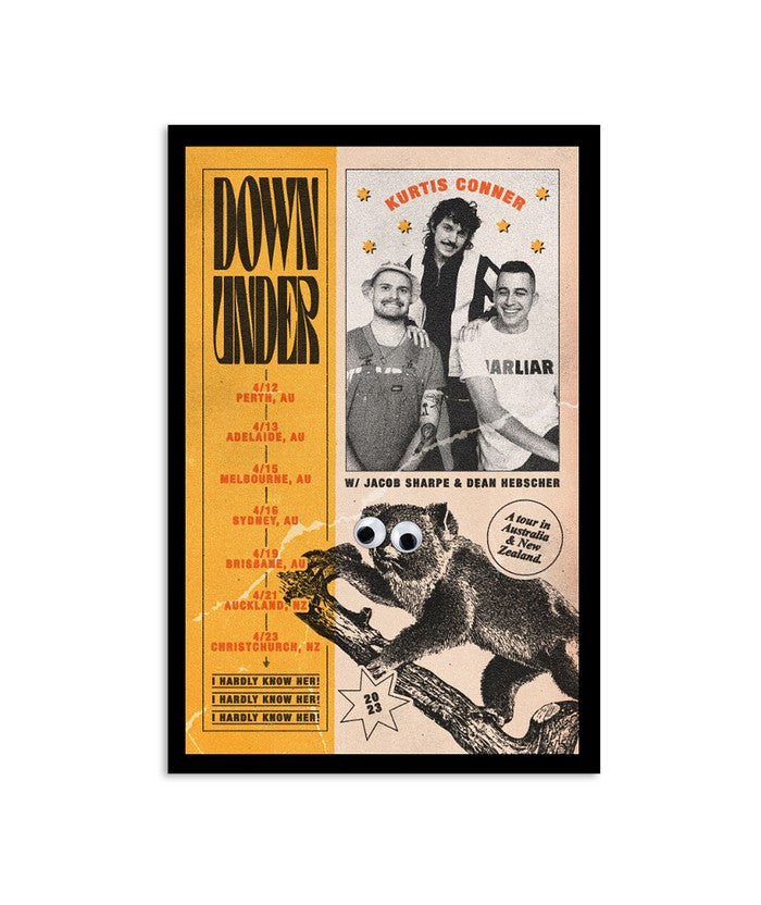 Kurtis Conner 2023 Down Under Tour Poster