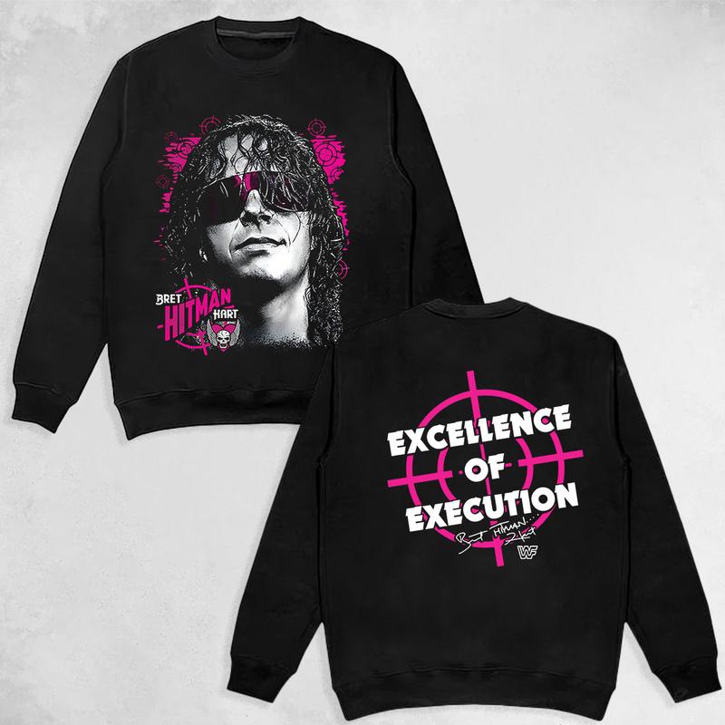 BRET HITMAN HART-JUMBO SHARPSHOOTER Wrestling Tee, Wrestling Graphic Tee, WWE Shirt,  Sports T-shirt, Wrestling Gift, Gift for Him Gift For Her