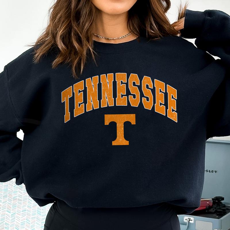 Tennessee Volunteers Vintage Football NCAA Trendy Sweatshirt, University of Tennessee Unisex Football NCAA Shirt, Gift For Men, Gift For Girls, Crewne
