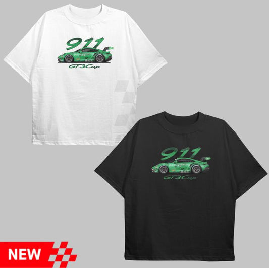 Drive in Style Car-Themed Vintage Graphic Tees, Porsche 911 GT3 Tshirt, The World of GT3 Car Series Shirts, Unisex Sport Car Shirt Top Menswear