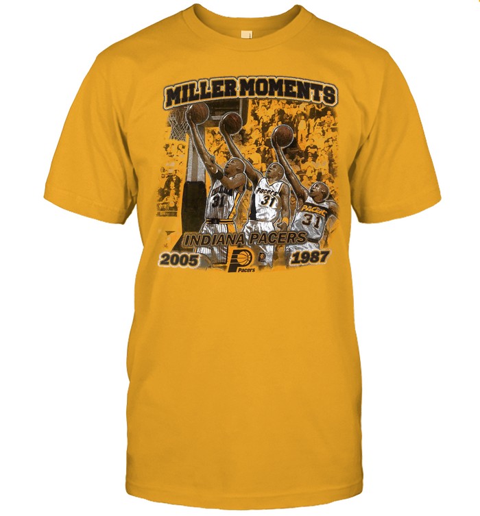 2000's Indiana Pacers Reggie Miller Miller Moments Shirts Limited