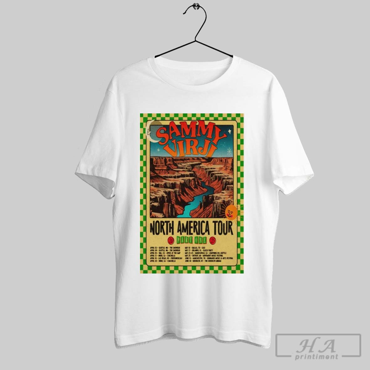 Poster Sammy Virji North America Tour 2025 Part One T Shirt