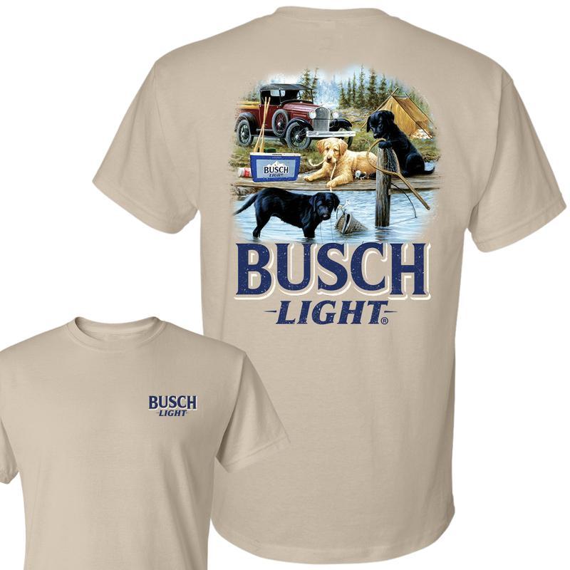 Busch Light, Limited Busch Light Men Best Friend T-shirt, Unisex T-shirt, Casual Graphic Round Neck T-shirt for Summer, Fashion Men's Top for Daily We