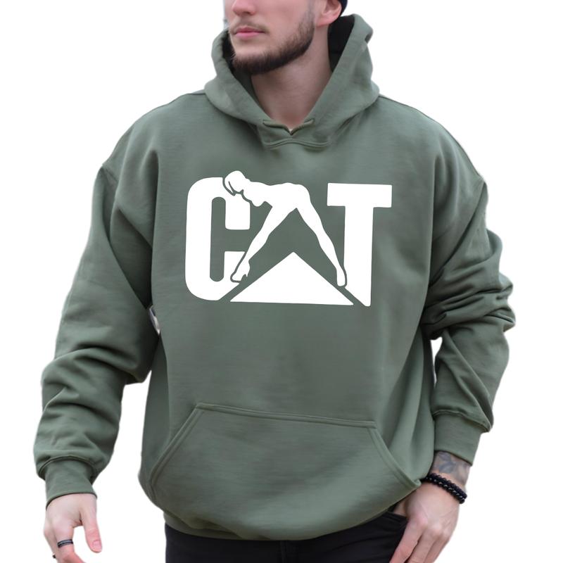 Cat With Woman Hoodie Unisex Classic Fabric