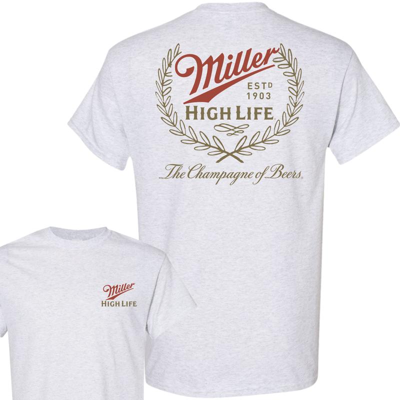 Miller High Life Champagne of Beers T-Shirt, Full Colors, Fashion For All, Unisex T-Shirt, For Men, For Women